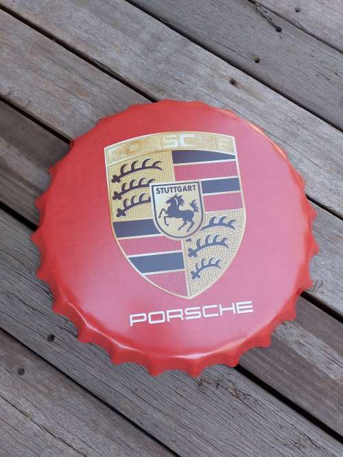 Porsche Badge - Collectable Tin Cap