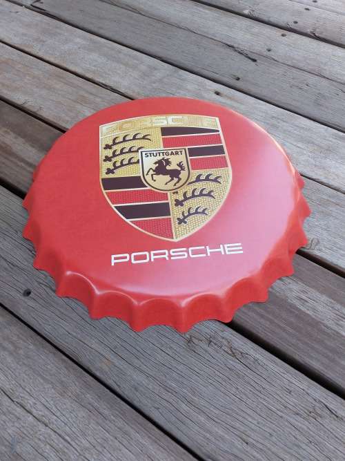 Porsche Badge - Collectable Tin Cap