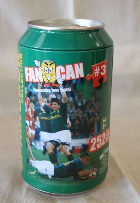 A limited edition `Springboks Fan Can` 252 piece jigsaw puzzle with Bryan Habana