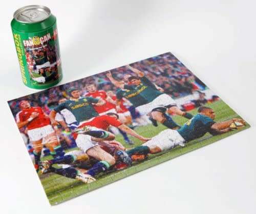 A limited edition `Springboks Fan Can` 252 piece jigsaw puzzle with Bryan Habana