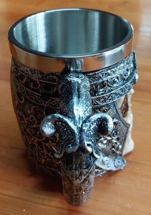 Stainless Steel 3D Skull Design Mug