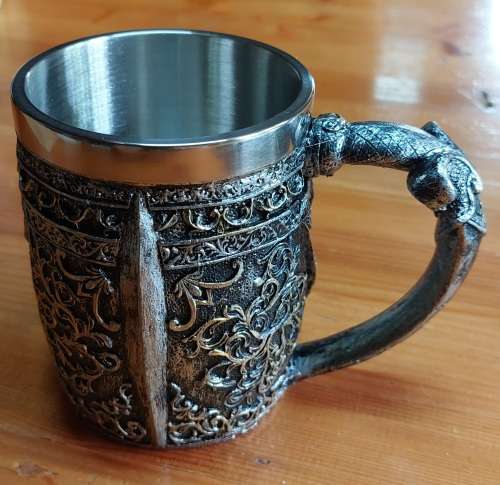 Stainless Steel 3D Skull Design Mug