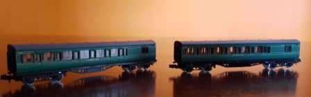 2 x Southern Rail Coaches