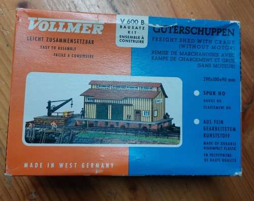 Vollmer HO Gauge Very Rare Freight Shed with Crane