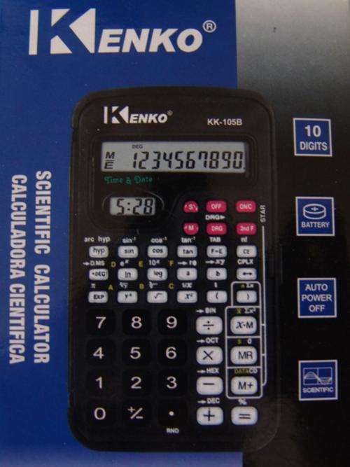 !!! CRAZY R1 AUCTIONS!!! - Kenko Scientific Calculater with digital clock
