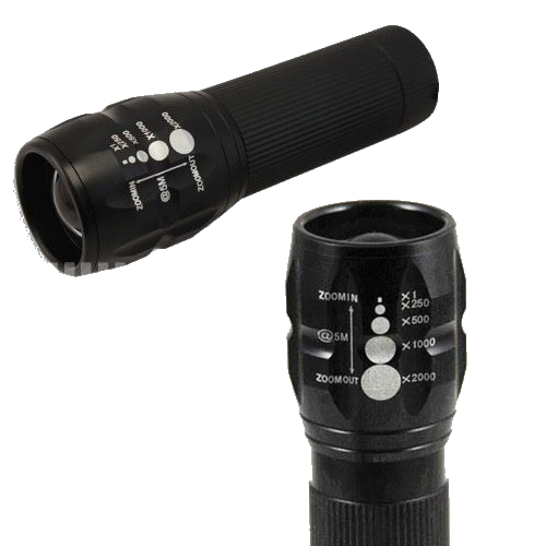 3W LED 200 Lumen Zoomable Torch Flashlight