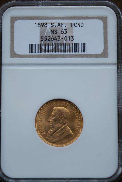 1898 Kruger Pond Graded MS 63