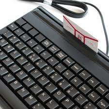 Keyboard HP SPOS USB Touchpad Mouse Card Reader 492245-L33