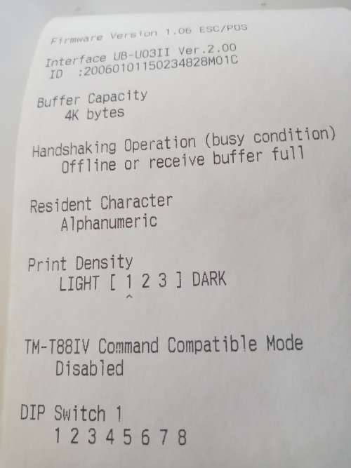 EPSON M225A Thermal slip printer used, please read discription.