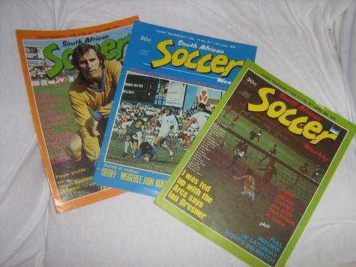 SA Soccer weekly magazines 1974