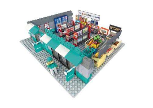 Complete My Little Checkers mini shop with truck