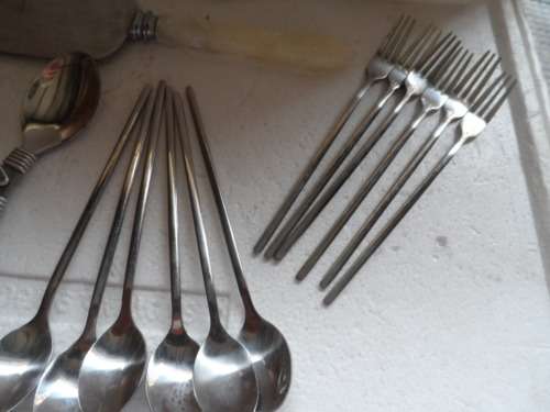Lot of mixed cutlery almost new the ladybird one has 6 not 5 as in picture