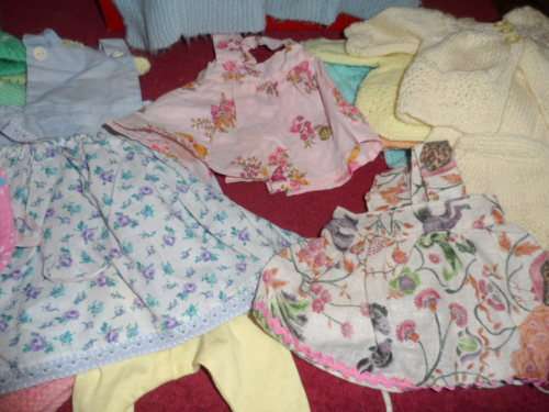 Lots of vintage first love dolls outfits