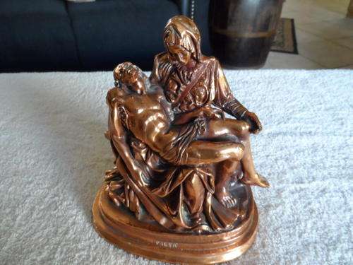 Brass  "PIETA"  22cm high x 20cm across