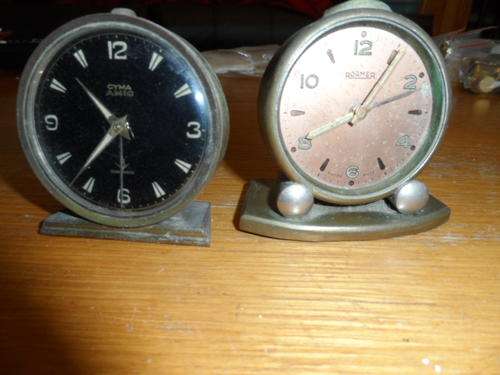TWO VERY OLD CLOCKS