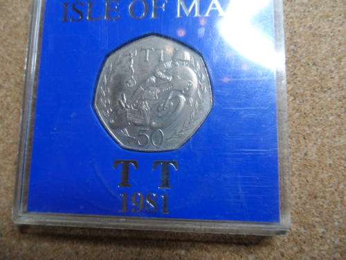 Isle of man coin T.T.1981