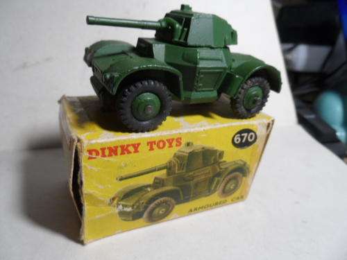DINKY 670 ARMOURED CAR, BOXED ORIGINAL MADE IN ENGLAND