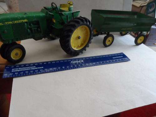 DIECAST TRACTOR WITH TRAILER, LARGE SCALE