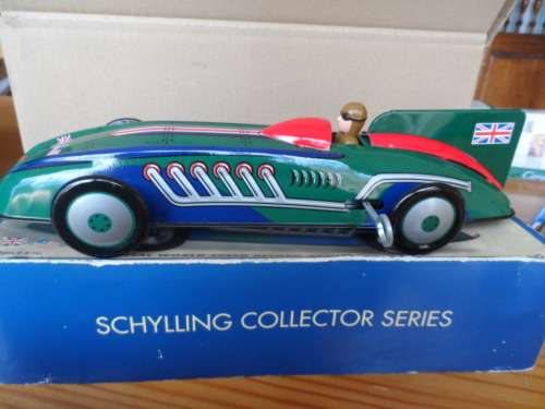 Tin Captain Benjamin's "Record" Land Speed Toy Car Schylling [