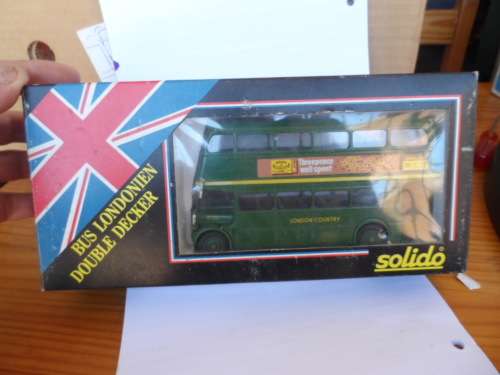 SOLIDO LONDON DOUBLE DECKER BUS GREEN [M100]