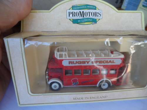 LLEDO OPEN TOP DOUBLE DECKER BUS `RUGBY` [M3]