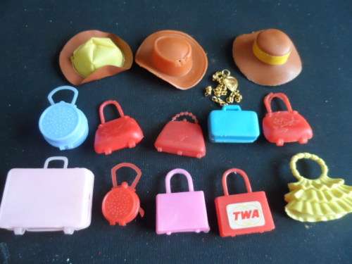 Barbie size bags and hats