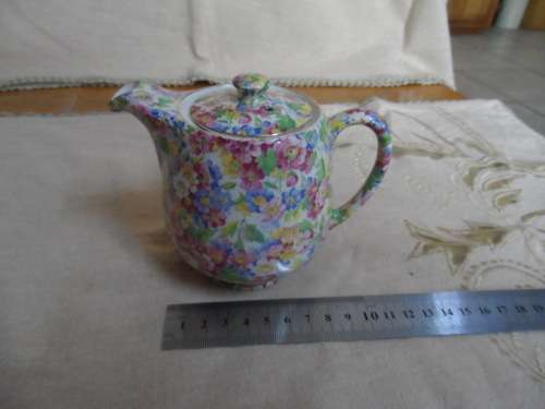 Pretty once cuppa tea pot  James Kent Ltd Longton England `Apple Blossom`