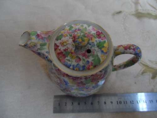 Pretty once cuppa tea pot  James Kent Ltd Longton England `Apple Blossom`