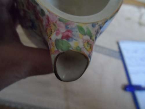 Pretty once cuppa tea pot  James Kent Ltd Longton England `Apple Blossom`