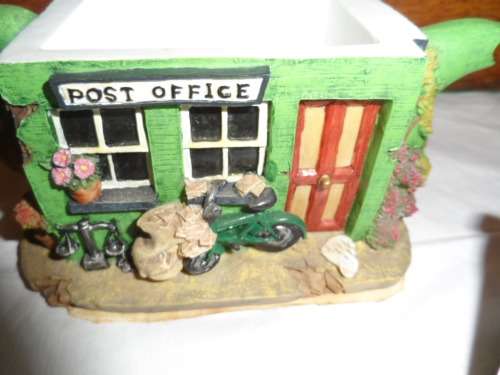 Teapot ornament resin Grocery store/postoffice 13cm