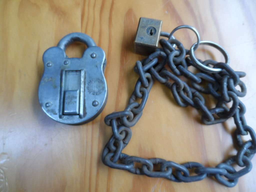 LOCKS AND DOOR KNOCKER-VINTAGE MADE IN ENGLAND - ONE BID FOR ALL
