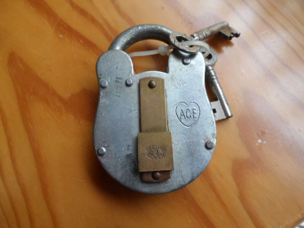 LOCKS AND DOOR KNOCKER-VINTAGE MADE IN ENGLAND - ONE BID FOR ALL