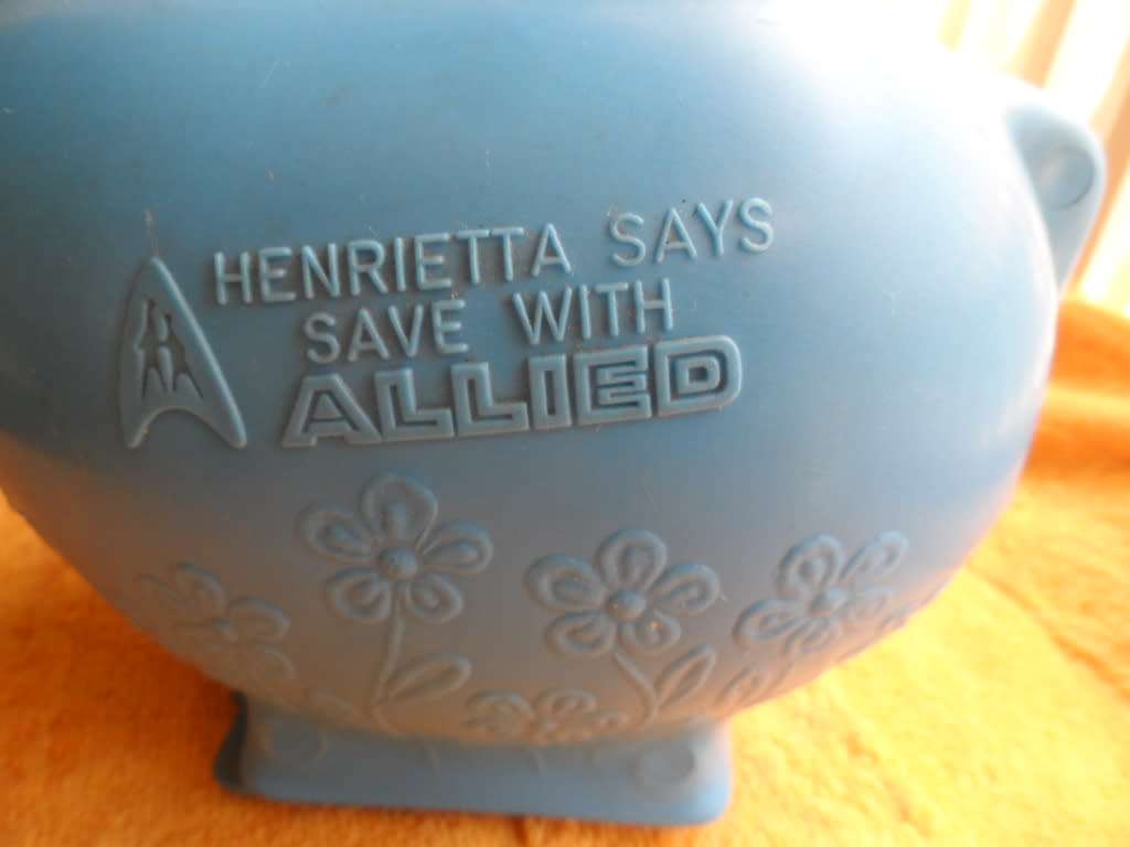 Henrietta Allied Money Box excellent condition