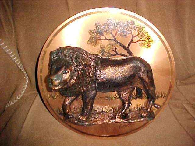 COPPER LION PLAQUE "GASTONE"