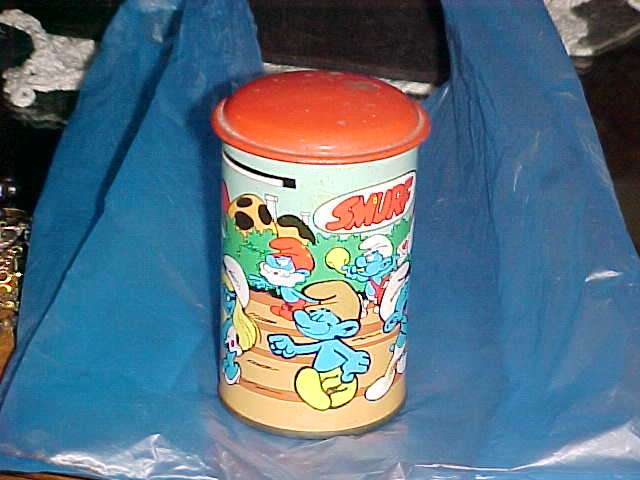 SMURF tinplate smurf saving bank