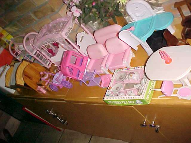 FURNITURE FOR BARBIE LARGE LOT