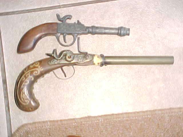 Antique pistol replicas