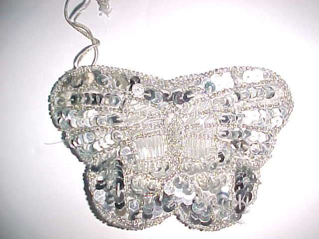 Stunning Sequins and beaded butterfly purse