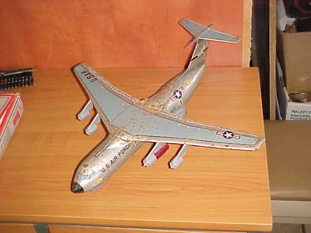 Old tinplate plane, made in Japan