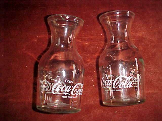 Two coke carafe's