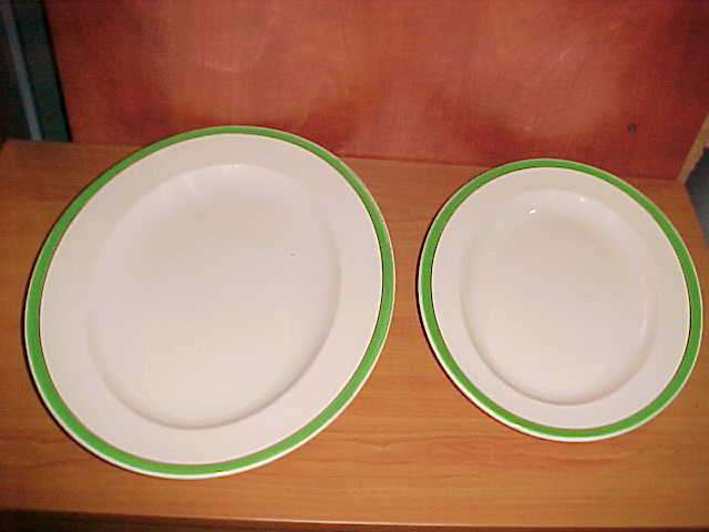 ALFRED MEAKING LARGE AND MED OVAL  MEAT PLATTERS