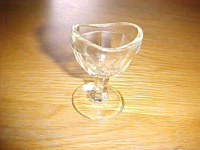Clear vintage eye glass
