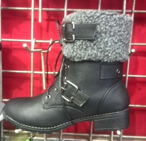 NEW STOCK*  WINTER DOUBLE BUCKLE  LACE UP COMBAT BOOTS MILITARY BOOTS**
