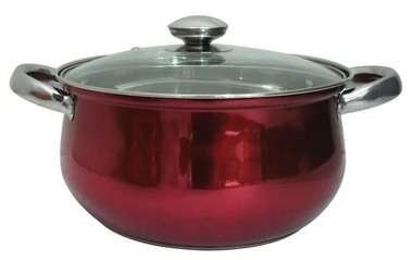 *BRAND NEW** 10 PIECE MULTI COLOURED DOUBLE BASE STAINLESS STEEL COOKWARE SET**