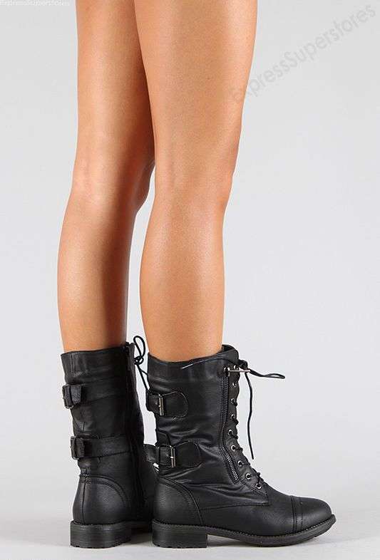 **!! *LAST PAIR*SIZE 8 ONLY  *PREMIUM QUALITY * LADIES COMBAT MILITARY BOOTS*