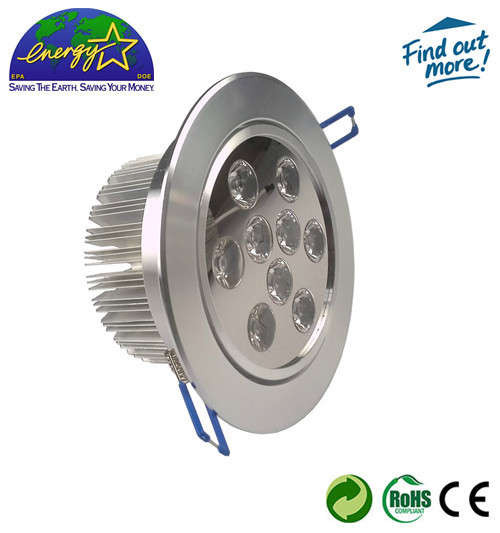 9W LED Recessed Ceiling/Down Light With Driver-Cool White
