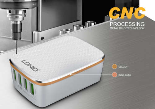 LDNIO 4 USB Ports 4.4A Fast Charger EU Plugs Charger For iphone 8 8 Plus iphone X Xiaomi Samsung