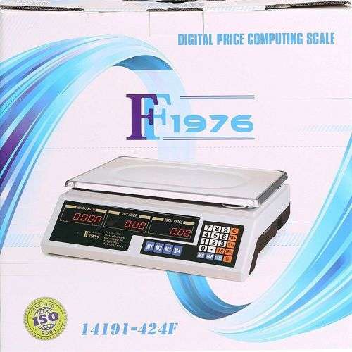 88LB Digital Weight Scale Price Computing Food Meat Scale Produce Market&white