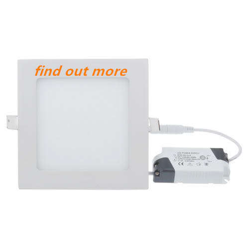 6W Led Panel Light White Light- Square
