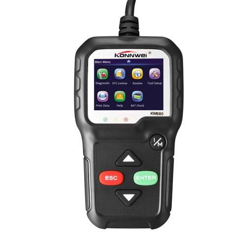KONNWEI KW680 Code Reader Diagnostic Scanner Full OBDII EOBD Functions